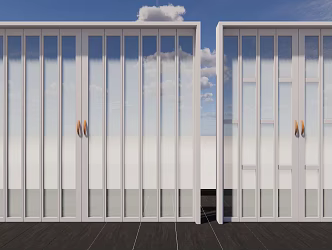 modern folding door 3d model