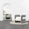 Modern Single Sofa Shaped Sofa 3d model