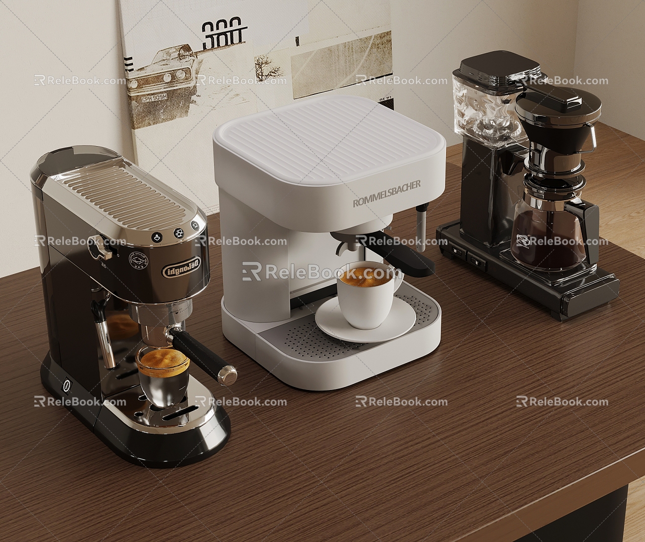 Modern coffee machine 3d model