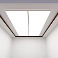 Modern Ceiling Design With Recessed Lighting And Wooden Trim In Minimalist Interior