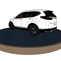White Modern SUV With Black Wheels Sleek Exterior And Stylish Design