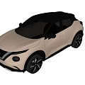 Nissan Compact SUV With Modern Design Beige Exterior LED Headlights And Black Alloy Wheels