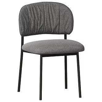 Blasco & Vila Modern Single Chair Italian Single Chair Fabric Dining Chair Simple Single Chair 3d model