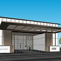 Modern Gate Simple Entrance Gate 3d model