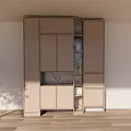 Light Color Sideboard Entrance Sideboard 3d model