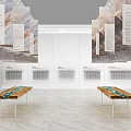 Huafu Exhibition Booth Model 3d model
