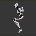 Industrial Robot Single Wheel Robot Double Wheel Robot Assistant Small Robot 3d model