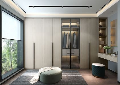 Modern Cloakroom 3d model