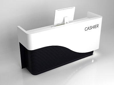 Alien Cashier Front Desk 3d model