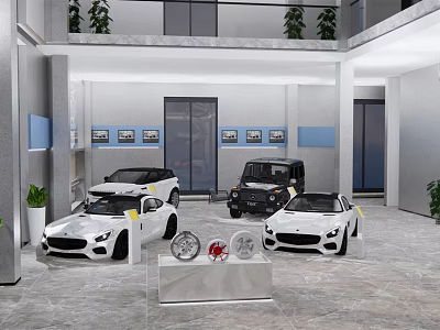 Hyundai 4S store 3d model