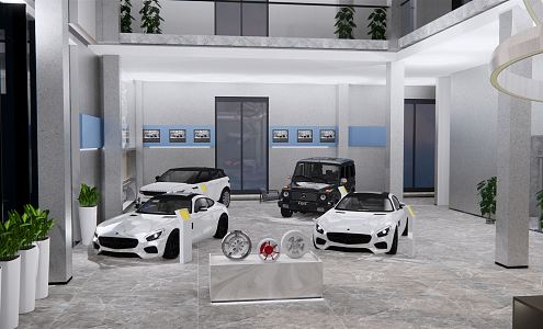 Hyundai 4S store 3d model