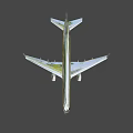 Modern White Airliner Exterior Design With Twin Engines And Landing Gear
