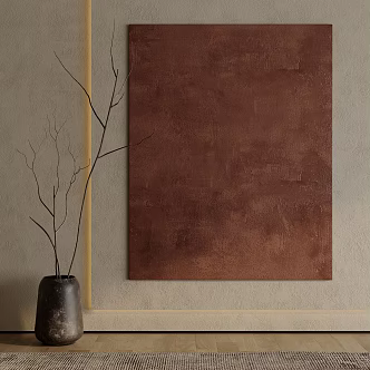 Simple Silent Hanging Painting Living Room Hanging Painting 3d model