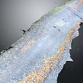 Artistic Wall Decor With Colorful Decorative Chips And Textured Surface Design For Home