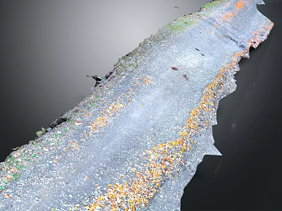 Artistic Wall Decor With Colorful Decorative Chips And Textured Surface Design For Home 3d model