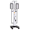 Mobile IV Infusion Pump With Double Bag Holders And Control Panel For Medical Use