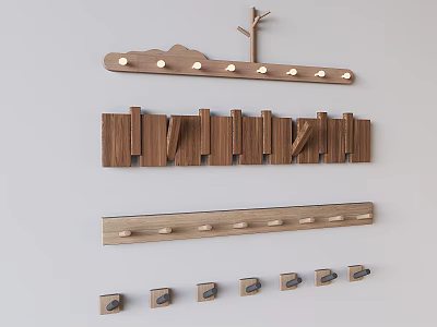 Piano Key Coat Hook Antique Wall Hook 3d model