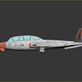 Sleek Silver Passenger Plane With Transparent Cockpit And Orange Stripe Tail Design