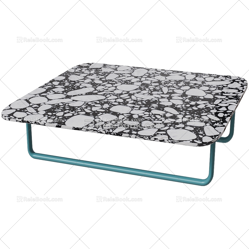 Baxter Modern Italian Marble Coffee Table 3d model