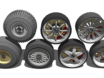 Modern Tires 3d model