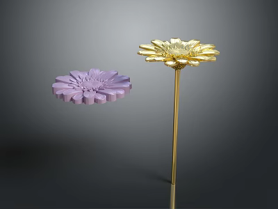 Modern Hairpin Silver Hairpin Jewelry Decorations 3d model