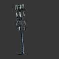 Tall Outdoor Telecommunication Tower With Antennas Signal Transmitters And Mounting Structures