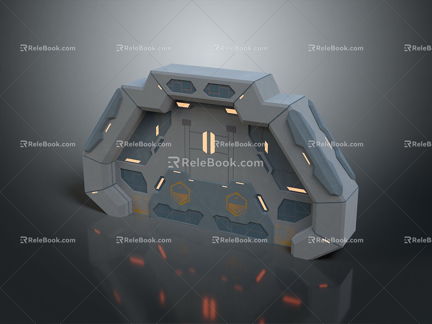 Science Fiction Door Steel Door Science Fiction Door Science Fiction Entrance Door Science Fiction Entrance Future Door Security Door Password Door 3d model