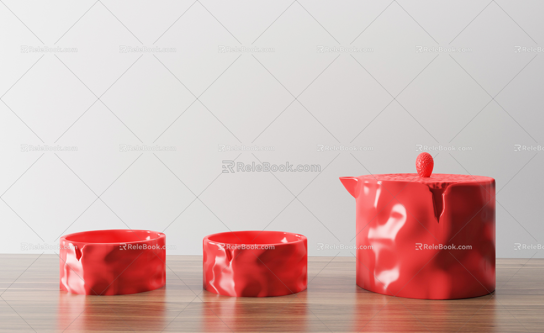 Modern Cup Red Water Drop Quick Guest Cup model