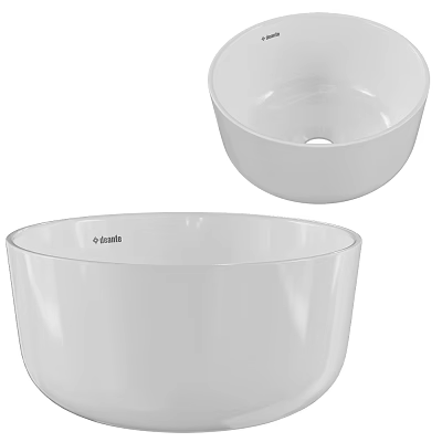 Yolath Modern White Freestanding Bathtub With Sleek Design And Smooth Surface 3d model