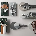 Modern Wall Decor With Various Geometric Shapes 3D Designs And Colorful Panels