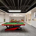 Modern Billiard Room Design With Pool Table Lighting And Comfortable Seating