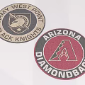 Army West Point Black Knights And Arizona Diamondbacks Emblems With Circular Design
