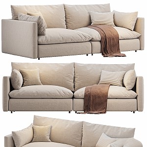 Unwind 2-piece sofa 3d model