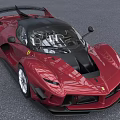 Red Sports Car With Sleek Design And Black Accents