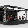 Lego Stage Model Featuring Drummer Musicians Stage Lights And Speakers
