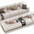 Double sofa Multi-person sofa Corner sofa 3d model