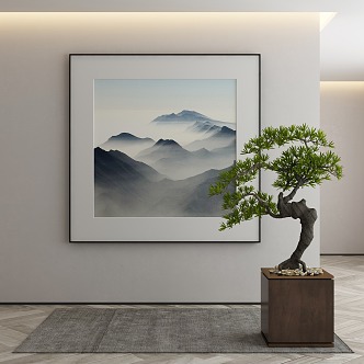 New Chinese Decorative Painting 3d model