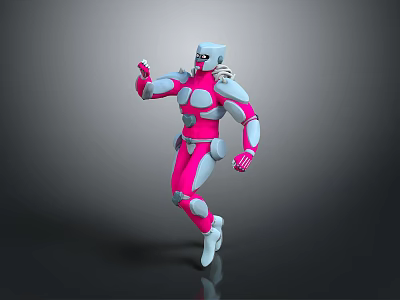 Sci-Fi Style Mecha Warrior Mecha Robot Game Character Future Warrior Mecha Soldier Robot Soldier Robot Assistant Small Robot 3d model