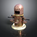Electronic Appliance Copper Robot Shaped Design With Rotating Arms Control Panel And Stable Base