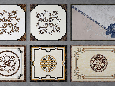 New Chinese floor tile floor tile mosaic model