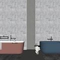 Modern Bathtub Bathtub Combo 3d model