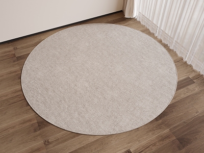 Round carpet 3d model