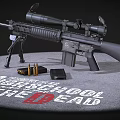 High Precision Tactical Rifle With Optic Scope Magazine And Bullets 3d model