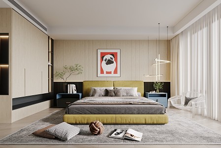 Modern Bedroom 3d model