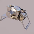 Industrial Stainless Steel Centrifugal Fan With Metal Support Stand And Motor Assembly