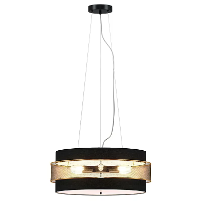Modern Pendant Light with Round Lampshade and Warm Illumination for Home Interior Decor 3d model