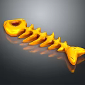 3D Printed Yellow Fish Bone Shaped Orthopedic Medical Device for Surgical Training