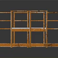 Orange Industrial Metal Platforms With Framed Structure And Flat Base