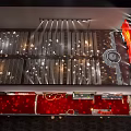 Huangshi Marathon Energetic Event Stage With Speaker And Red Decorations