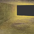 Abandoned Tunnel With Graffiti Covered Concrete Walls Dirt Floor And Bright End Light